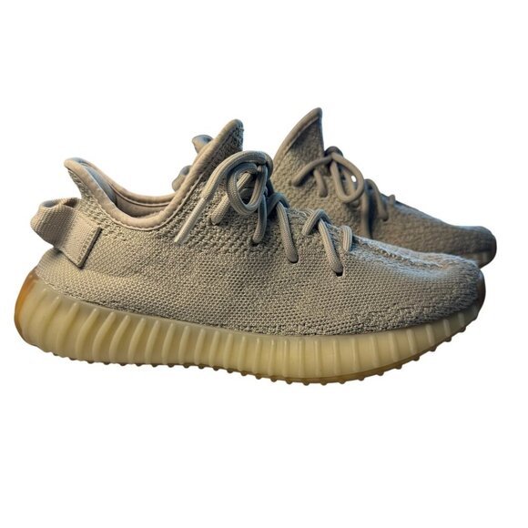 Adidas Yeezy Boost low sneaker 350 V2 Sesame Mens Size 5 Gray Gum Sole F99710 - Picture 11 of 14